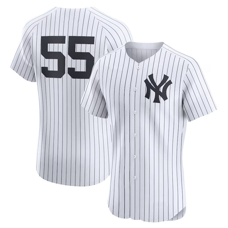 New York Yankees #55 Carlos Rodon Home Elite Player Jersey - White Stitched Baseball Jersey baseball jersey product view 1