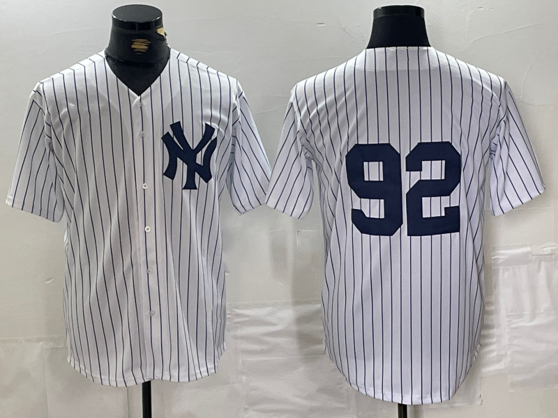 New York Yankees #92 Matt Krook White Cool Base Stitched Baseball Jersey baseball jersey product view 1