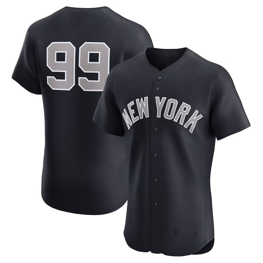 New York Yankees #99 Aaron Judge Alternate 1 Elite Player Jersey - Navy Stitched Baseball Jersey baseball jersey product view 1