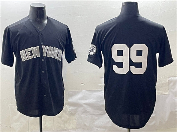 New York Yankees #99 Aaron Judge Black Cool Base Stitched Baseball Jersey baseball jersey product view 1