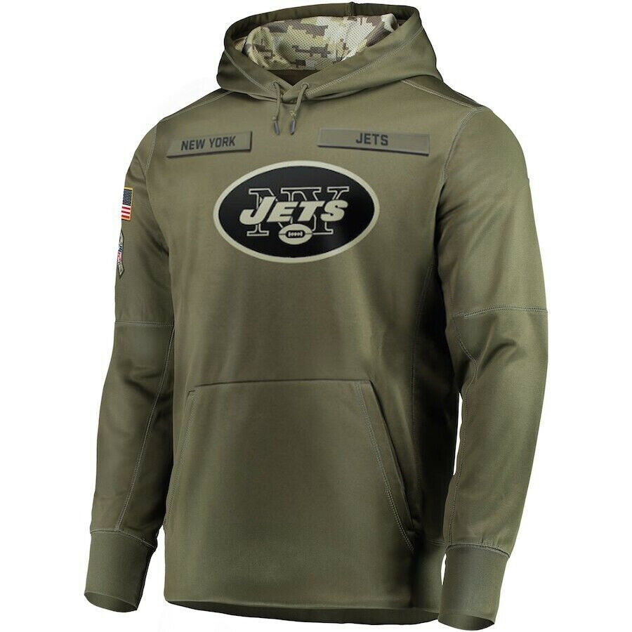 NY.Jets Salute To Service Club Pullover Hoodie Birthday gifts Stitched American Football Jerseys Player Jersey football jersey product view 1