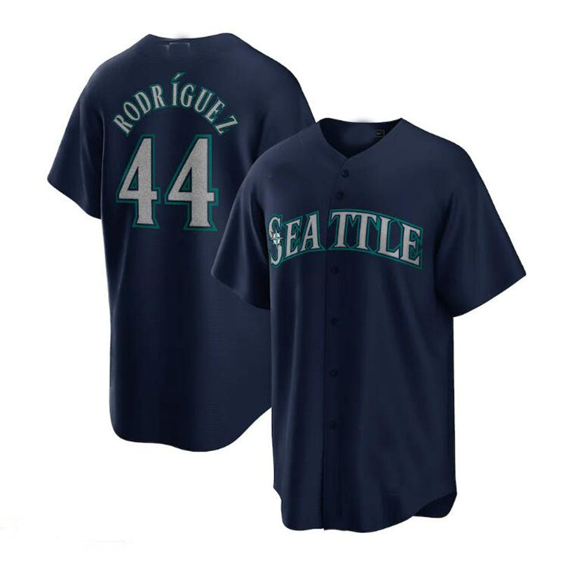 Seattle Mariners #44 Julio Rodriguez Navy Official Replica Player Jersey Baseball Jerseys baseball jersey product view 1