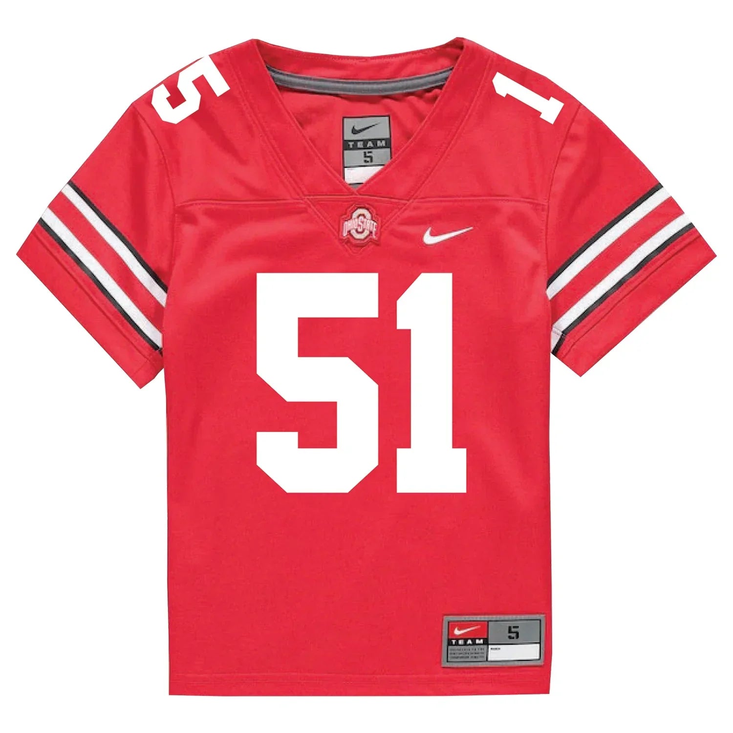 Luke Montgomery Ohio State Buckeyes Jersey – Red sports jersey product view 2