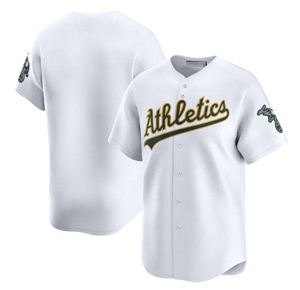 Oakland Athletics Blank White Home Limited Stitched Baseball Jersey baseball jersey product view 1