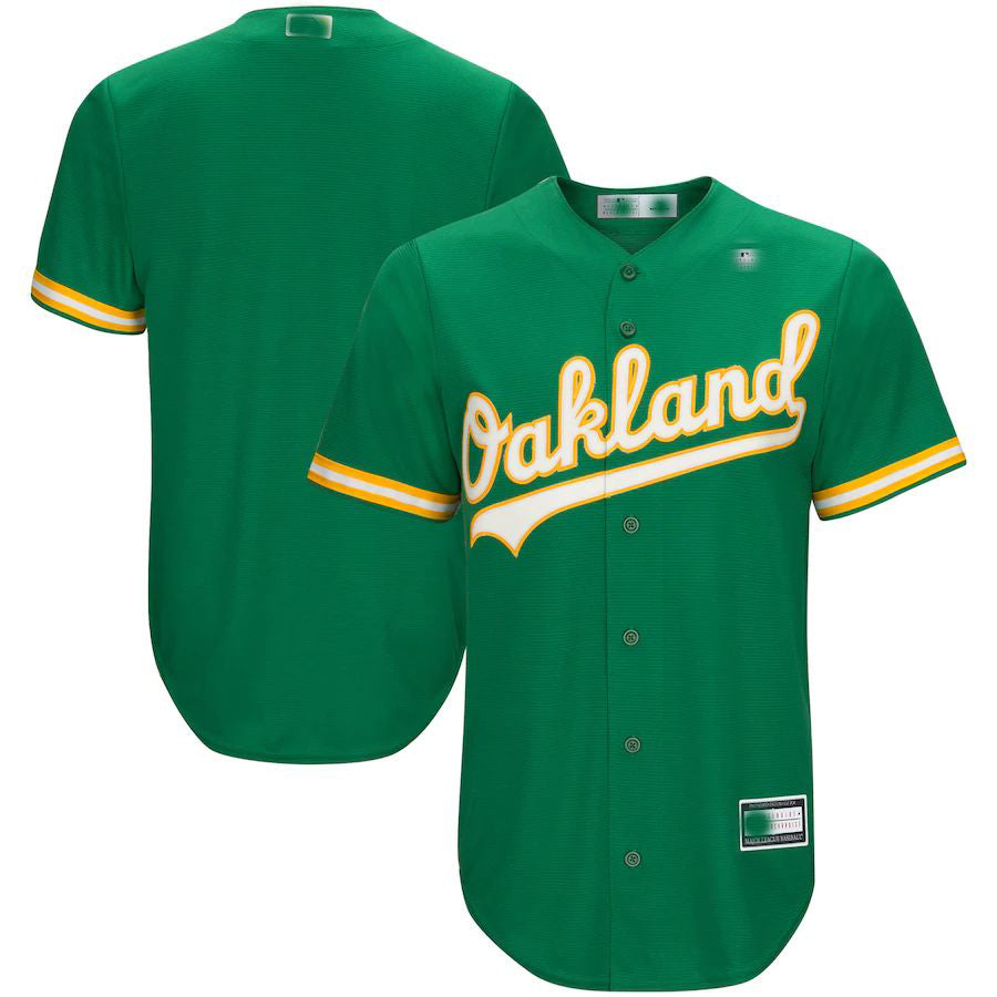Oakland Athletics Kelly Green Big & Tall Replica Team Jersey Baseball Jerseys baseball jersey product view 1
