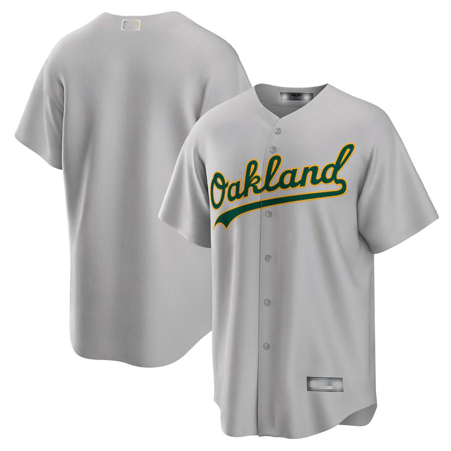 Oakland Athletics Gray Road Replica Team Jersey Baseball Jerseys baseball jersey product view 1