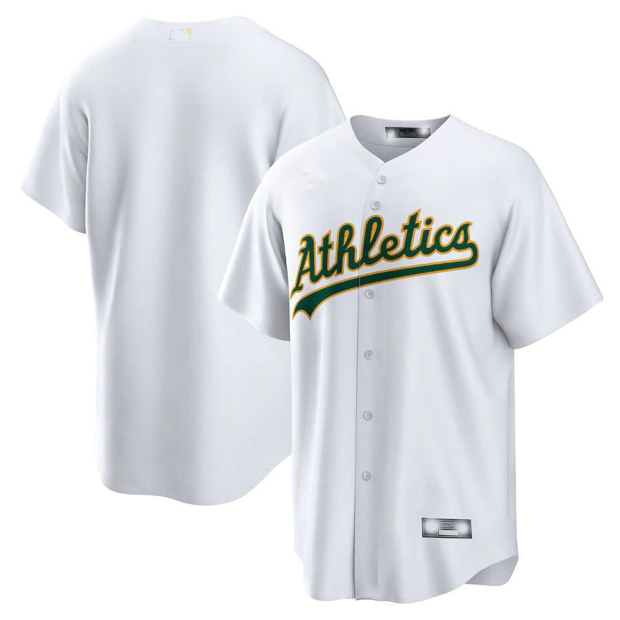 Oakland Athletics White Home Replica Team Jersey Baseball Jerseys baseball jersey product view 1