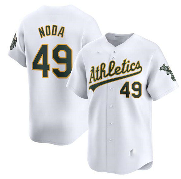 Oakland Athletics #49 Ryan Noda White Home Limited Stitched Baseball Jersey baseball jersey product view 1