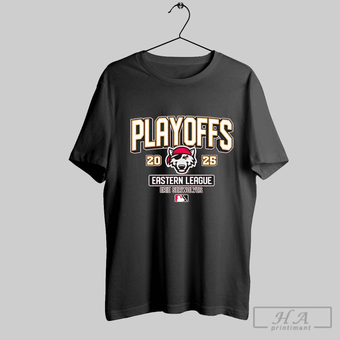Official 2025 Eastern League Playoff Erie Seawolves - Adult & Kids T-Shirts, Sweatshirts & Hoodies apparel design preview 1