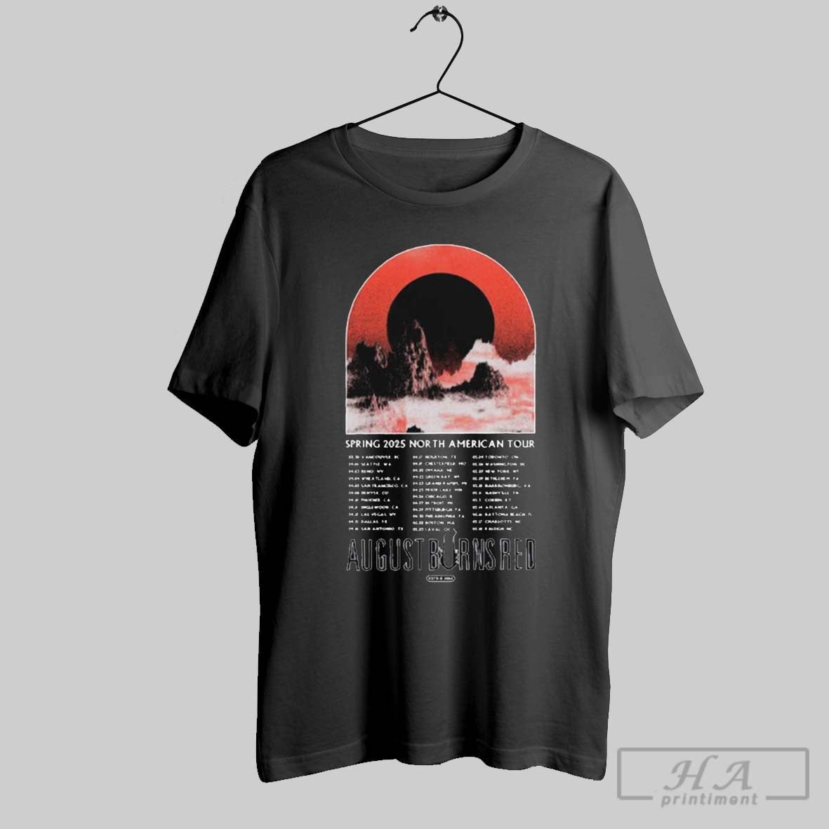 Official August Burns Red Mountains North American - Adult & Kids T-Shirts, Sweatshirts & Hoodies apparel design preview 1