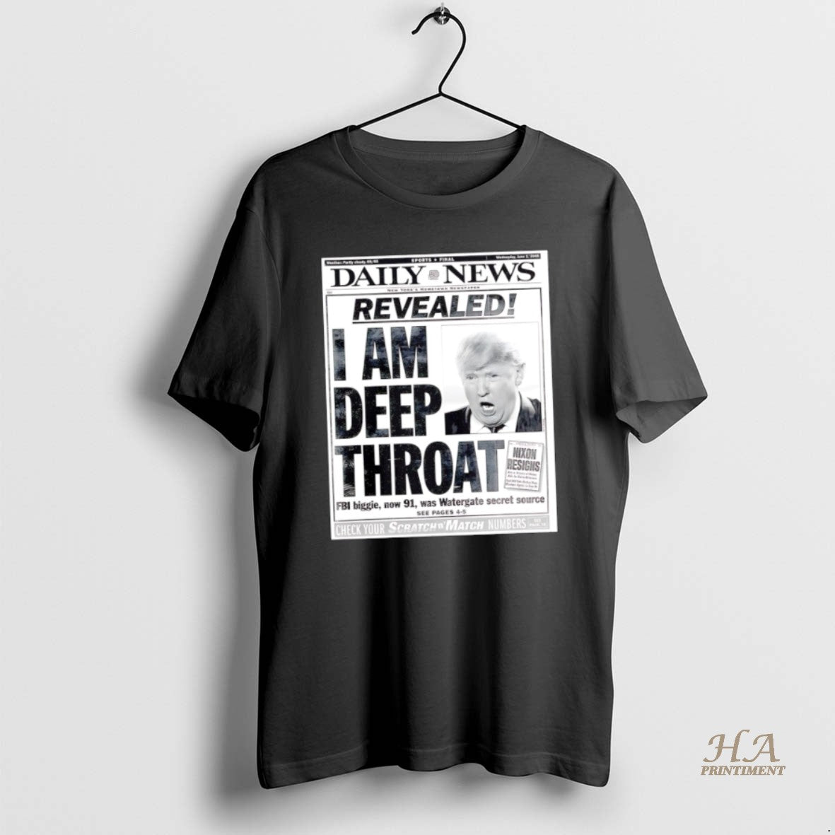 Official Awesome Bubba Trump Deep Throat - Adult & Kids T-Shirts, Sweatshirts & Hoodies apparel design preview 1