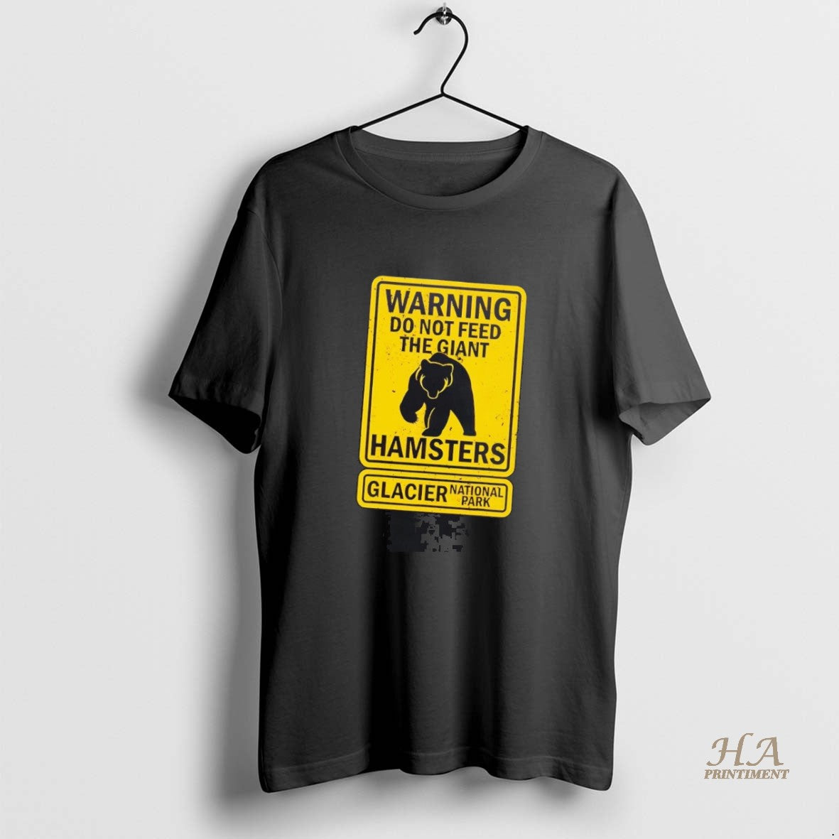 Official Bear Warning Do Not Feed The Giant Hamsters - Adult & Kids T-Shirts, Sweatshirts & Hoodies apparel design preview 1