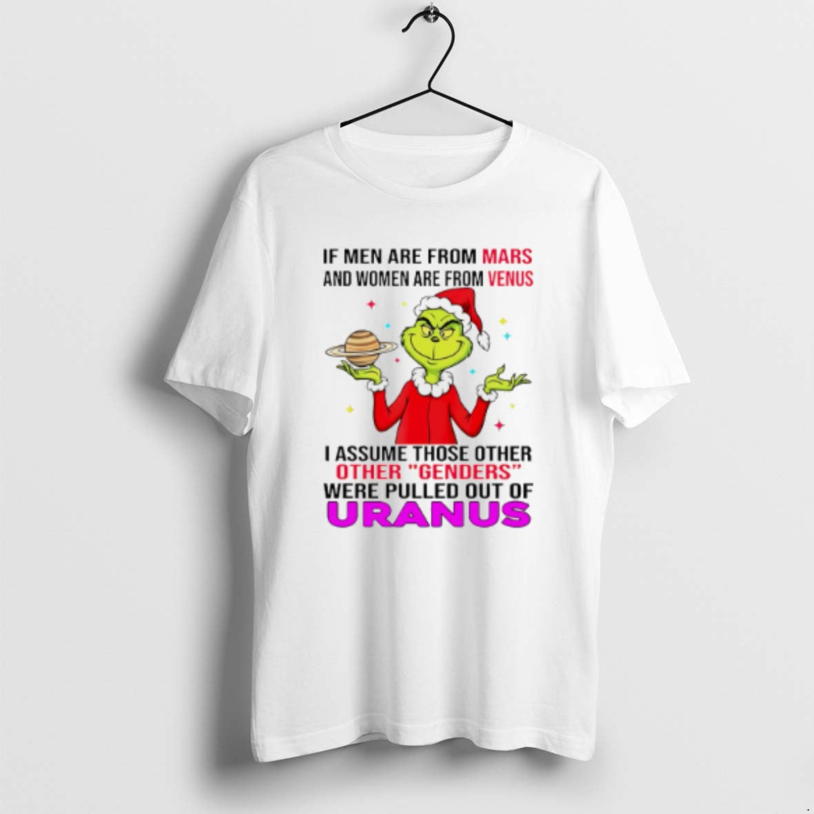 Official Grinch If Men Are From Mars And Women Venus - Adult & Kids T-Shirts, Sweatshirts & Hoodies apparel design preview 1