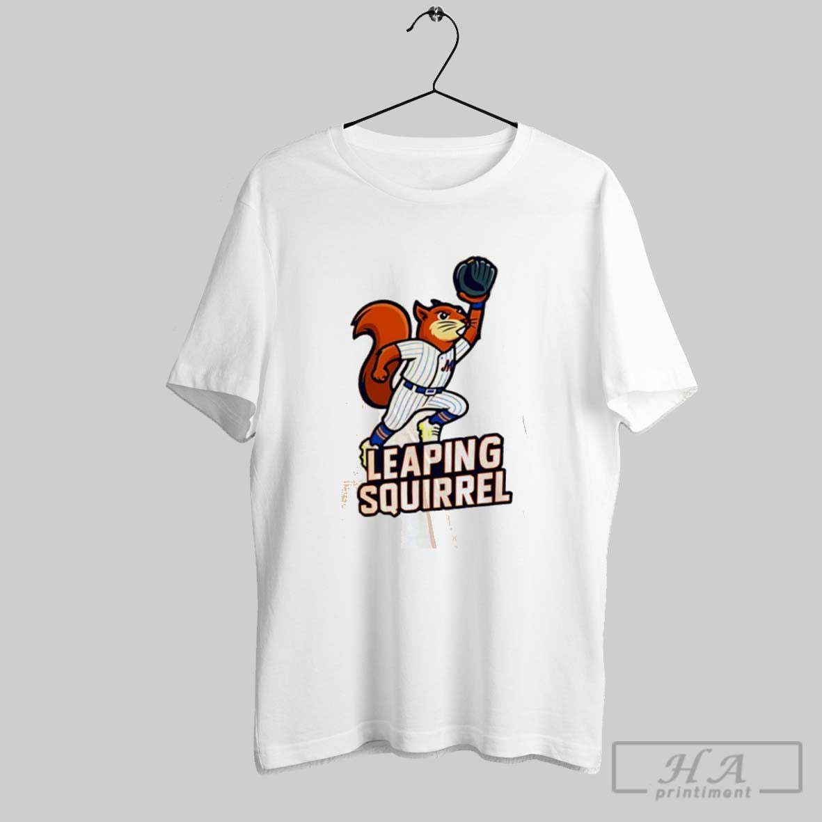 Official Leaping Squirrel Jeff Mcneil New York Mets - Adult & Kids T-Shirts, Sweatshirts & Hoodies apparel design preview 1