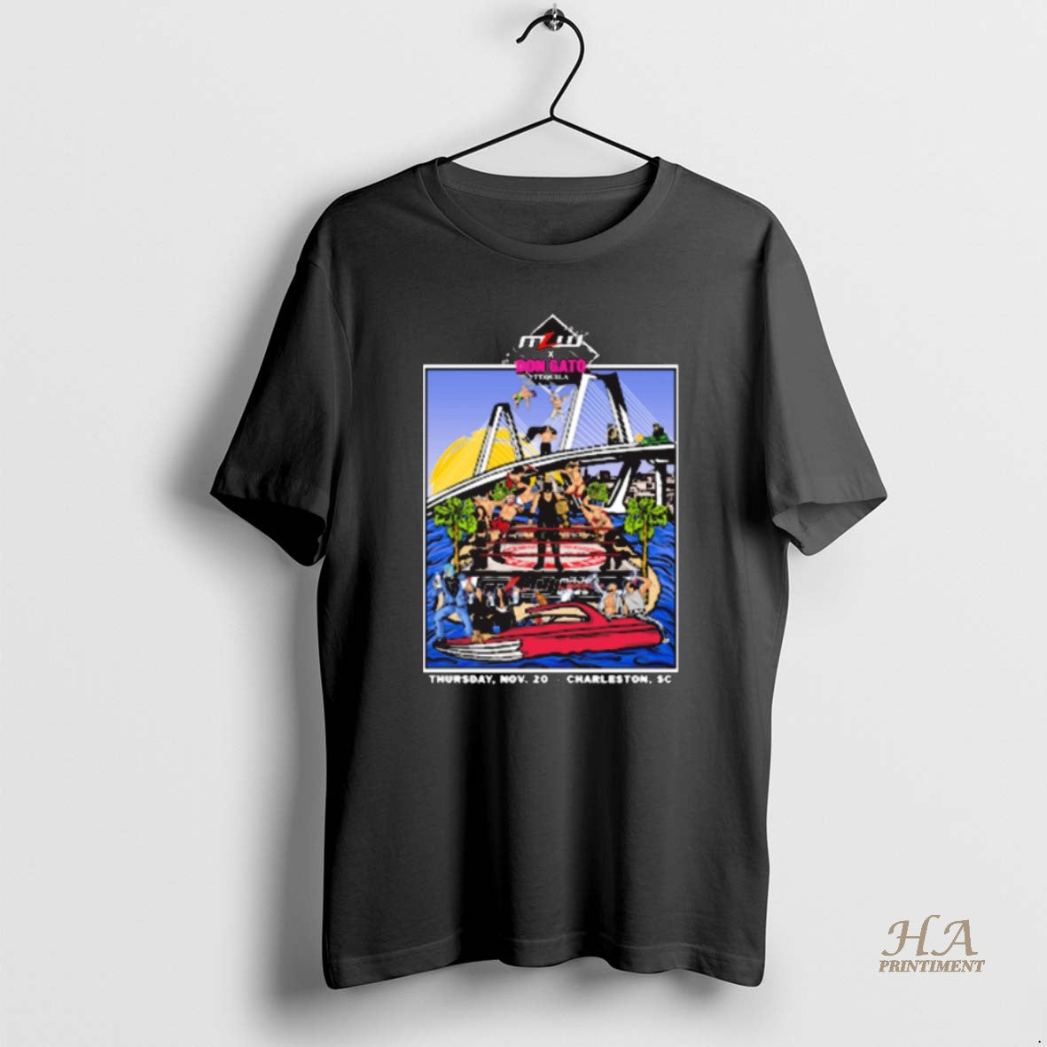 Official Mlw X Don Gato Tequila Event Thursday - Adult & Kids T-Shirts, Sweatshirts & Hoodies apparel design preview 1