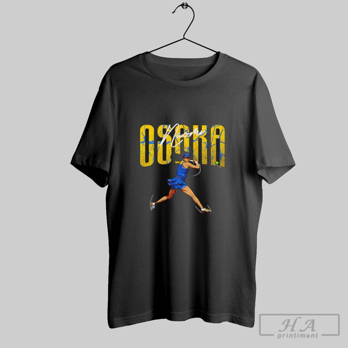 Official Naomi Osaka Tennis Player Name Sinature - Adult & Kids T-Shirts, Sweatshirts & Hoodies apparel design preview 1