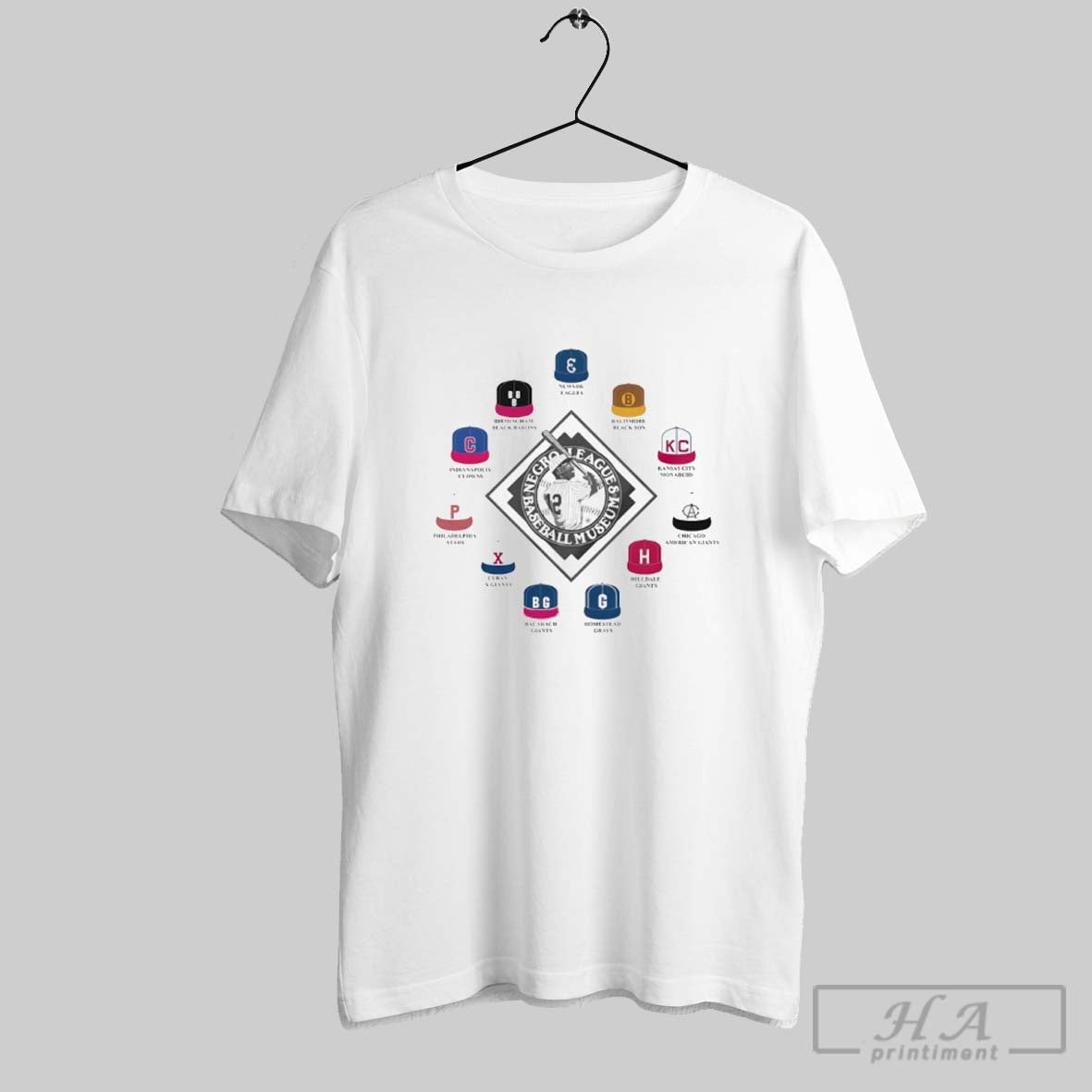 Official Negro League 11 Team Hat - Adult & Kids T-Shirts, Sweatshirts & Hoodies apparel design preview 1