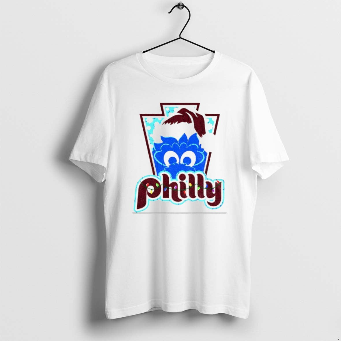 Official Philly Phanatic Santa Hat Philadelphia - Adult & Kids T-Shirts, Sweatshirts & Hoodies apparel design preview 1