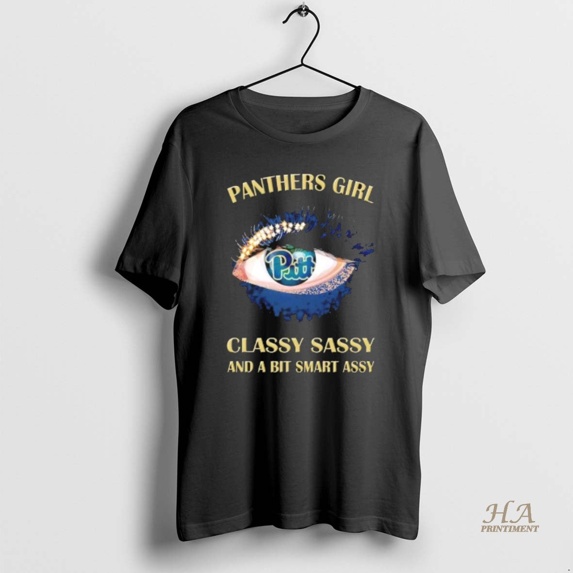 Official Pittsburgh Panthers Eye Girl Fans Classy - Adult & Kids T-Shirts, Sweatshirts & Hoodies apparel design preview 1