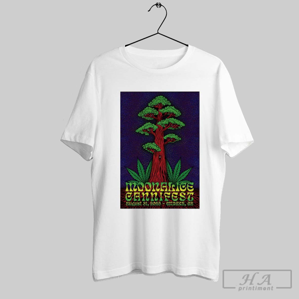 Official Poster Moonalice August 31 2025 Cannifest In - Adult & Kids T-Shirts, Sweatshirts & Hoodies apparel design preview 1