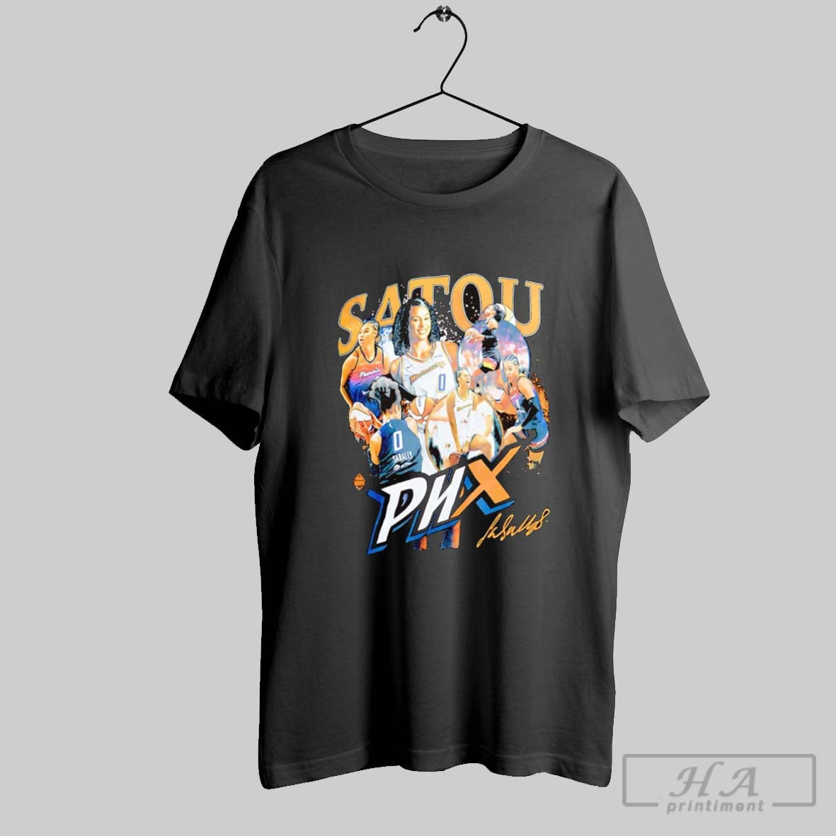 Official Satou Sabally Picture Collage Phoenix - Adult & Kids T-Shirts, Sweatshirts & Hoodies apparel design preview 1