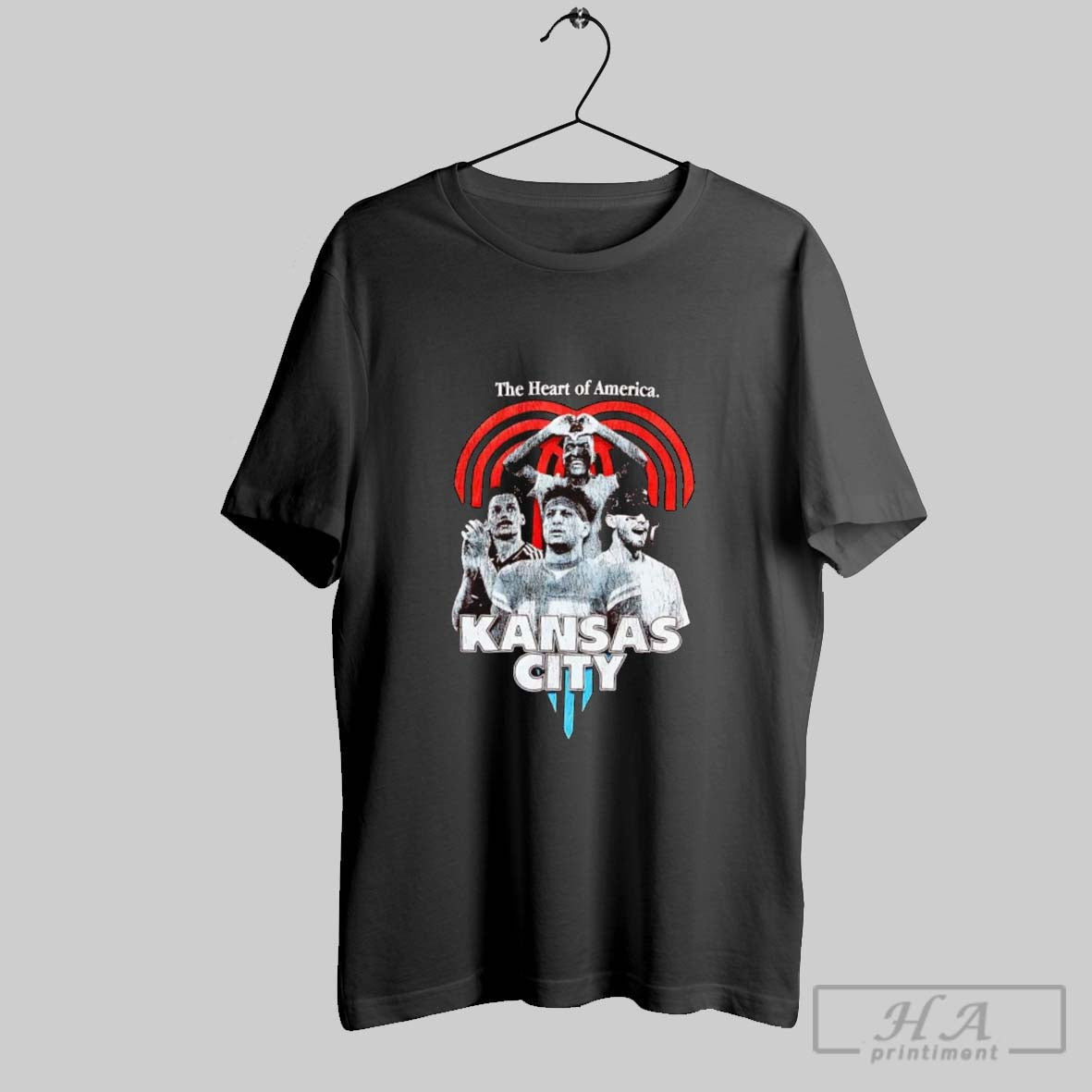 Official The Heart Of America Kansas City - Adult & Kids T-Shirts, Sweatshirts & Hoodies apparel design preview 1