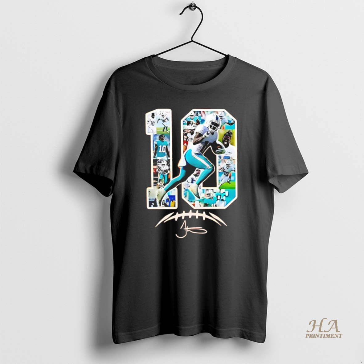 Official Tyreek Hill Star Design Christmas Football - Adult & Kids T-Shirts, Sweatshirts & Hoodies apparel design preview 1