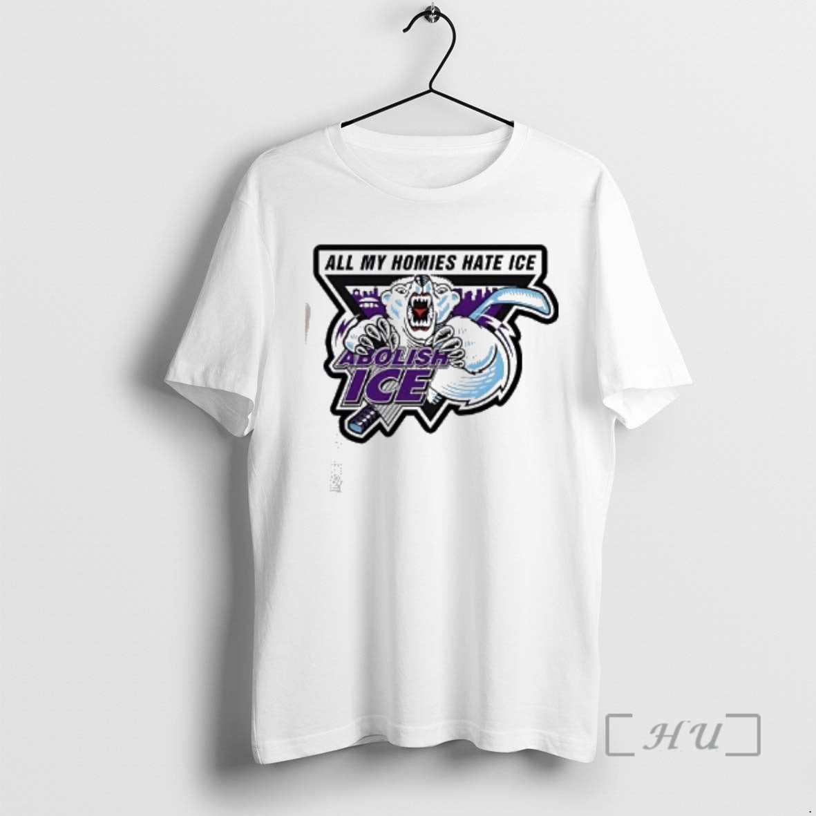 Officials All My Homies Hate Ice Abolish Logo - Adult & Kids T-Shirts, Sweatshirts & Hoodies apparel design preview 1