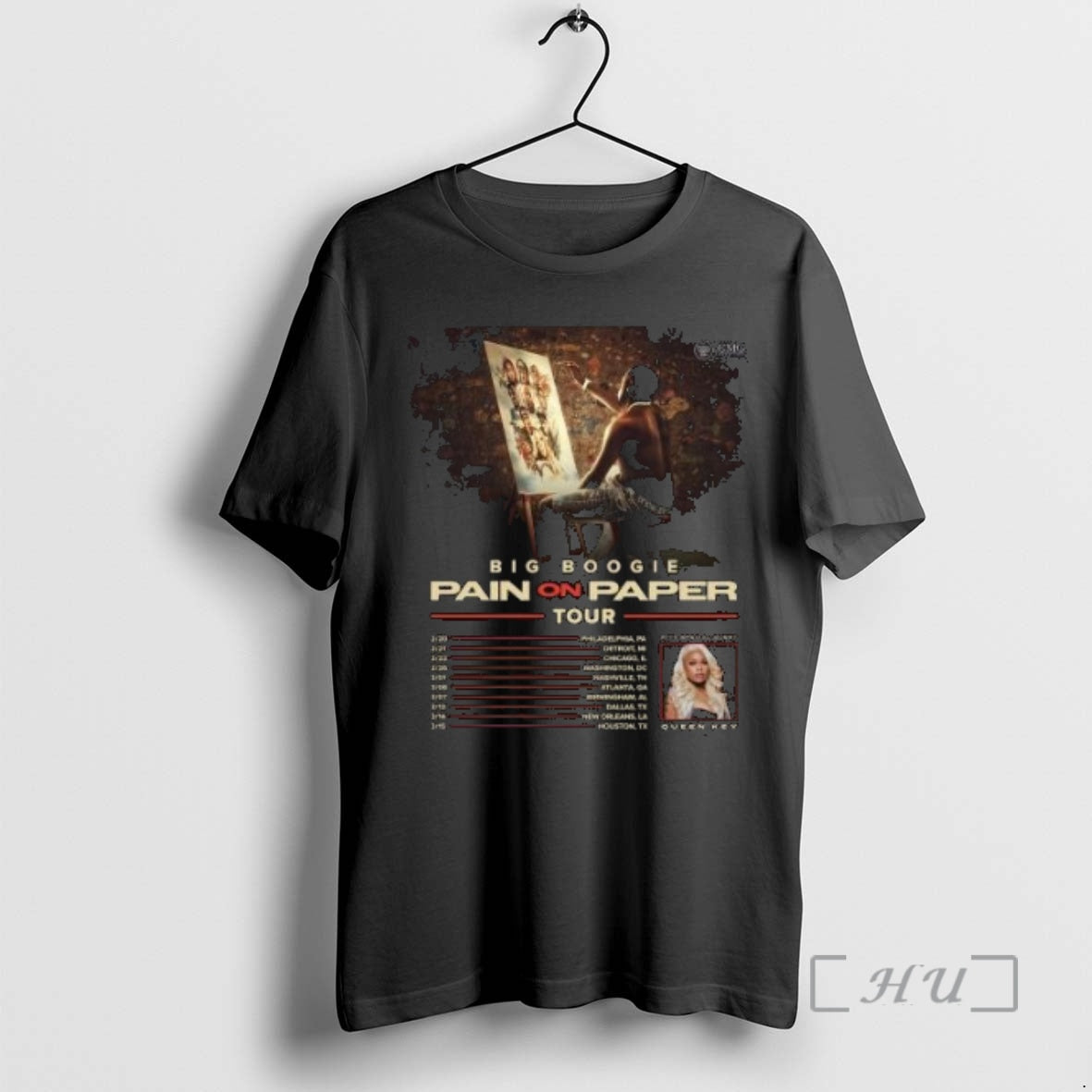 Officials Big Boogie Launching Pain On Paper Tour - Adult & Kids T-Shirts, Sweatshirts & Hoodies apparel design preview 1