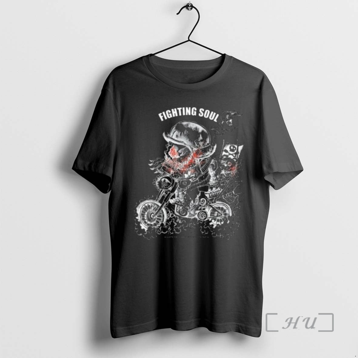 Officials Fighting Soul On Bike Circle Black - Adult & Kids T-Shirts, Sweatshirts & Hoodies apparel design preview 1