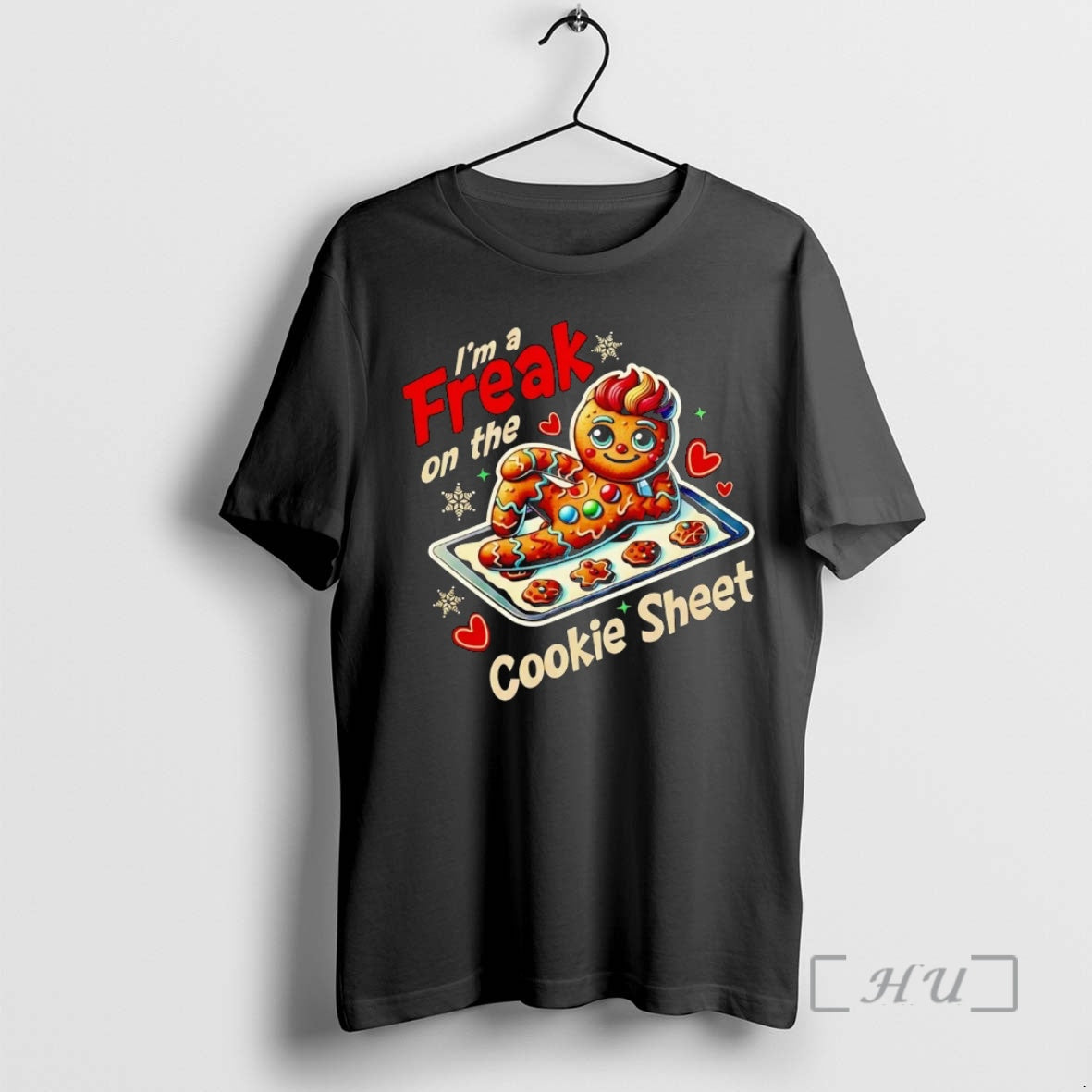 Officials Gingerbread Im A Freak On The Cookie Sheet - Adult & Kids T-Shirts, Sweatshirts & Hoodies apparel design preview 1