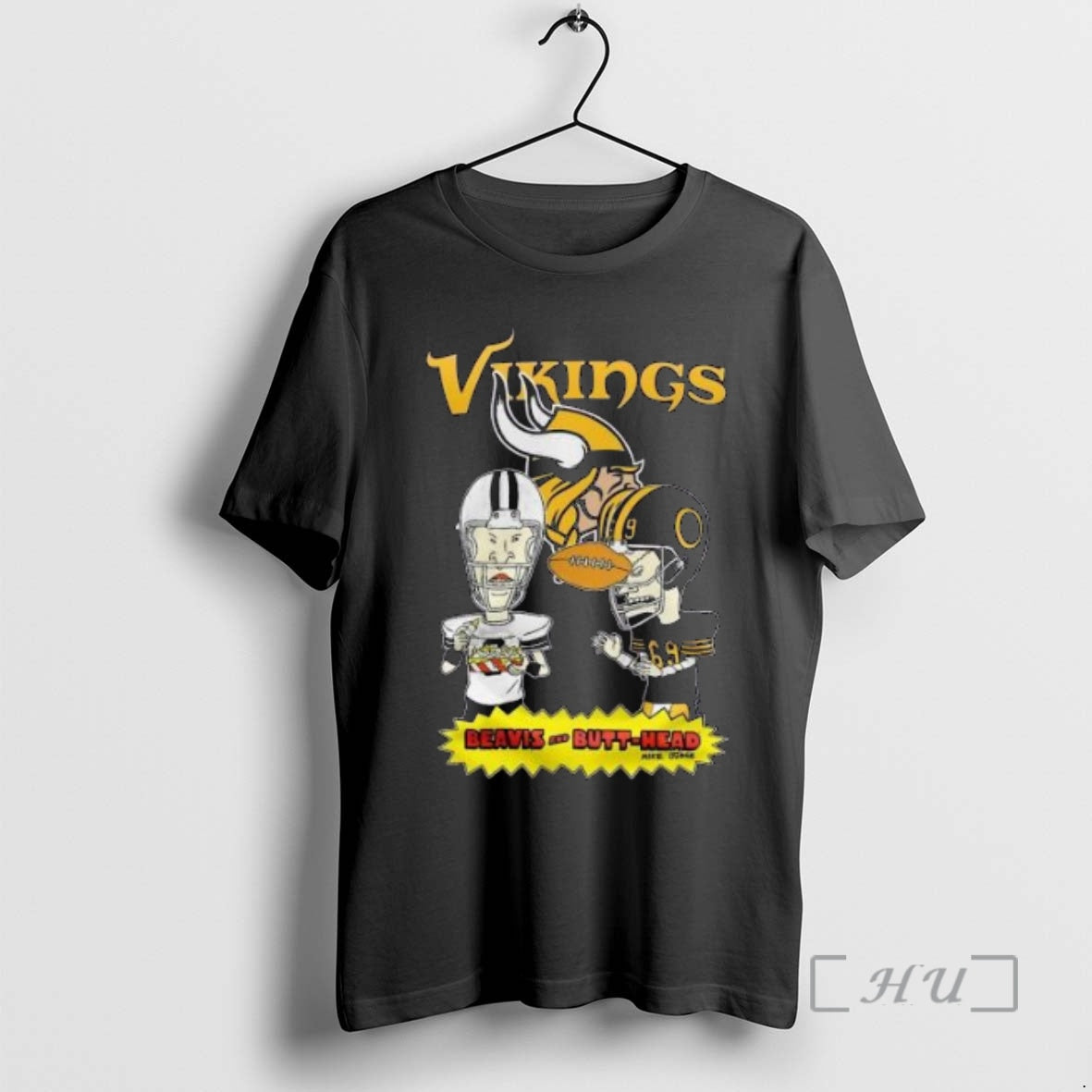 Officials Minnesota Vikings Beavis And Butt Head 2025 - Adult & Kids T-Shirts, Sweatshirts & Hoodies apparel design preview 1