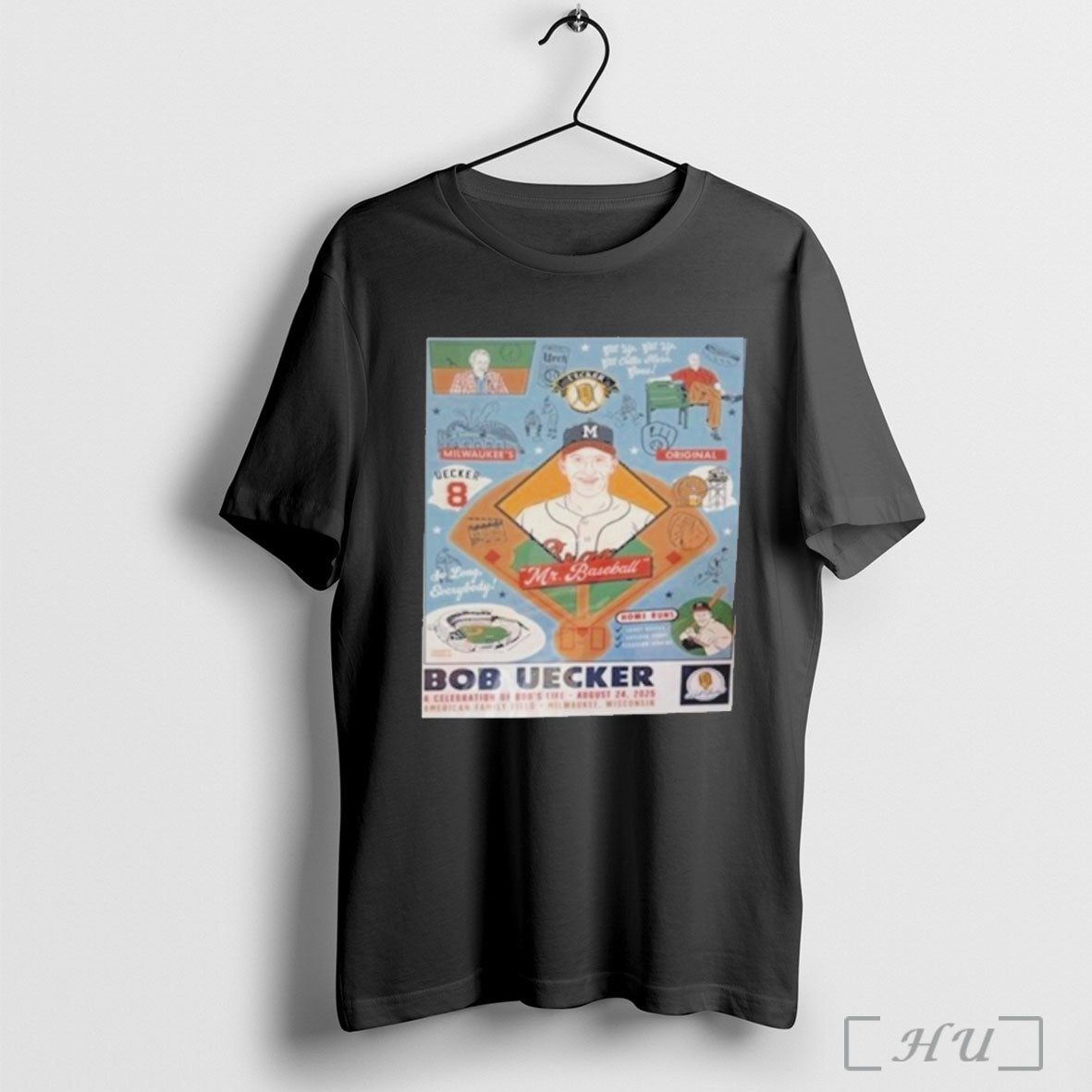 Officials Mr Baseball Milwaukee Brewers Bob Uecker - Adult & Kids T-Shirts, Sweatshirts & Hoodies apparel design preview 1