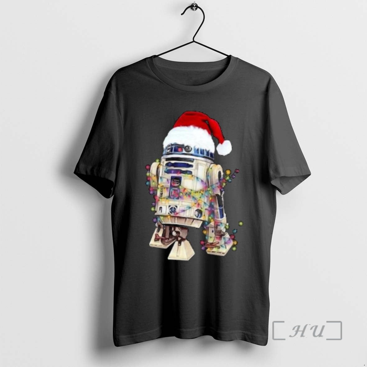 Officials R2d2 Santa Hat Christmas Circle Black - Adult & Kids T-Shirts, Sweatshirts & Hoodies apparel design preview 1