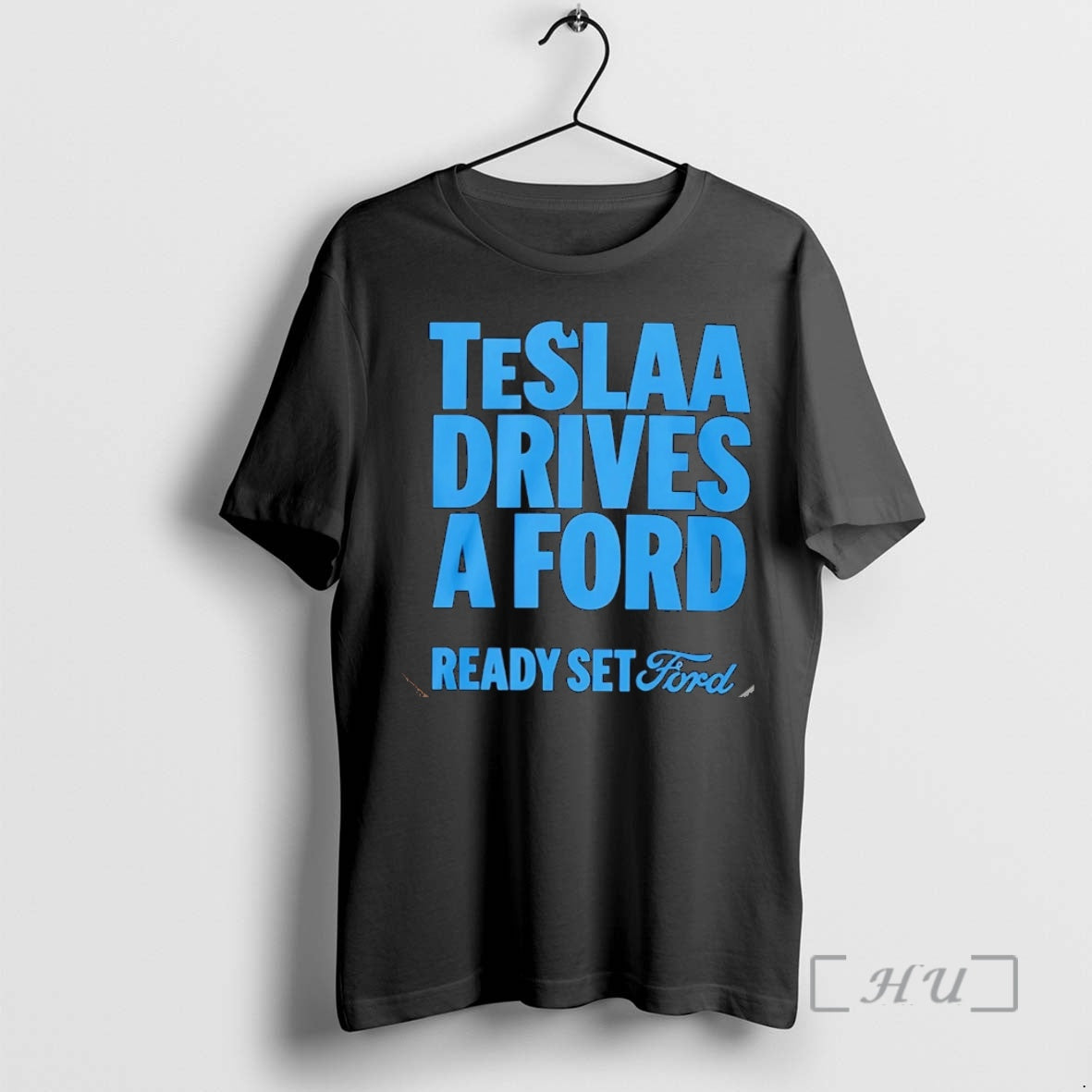 Officials Teslaa Drives A Ford Ready Set Christmas - Adult & Kids T-Shirts, Sweatshirts & Hoodies apparel design preview 1