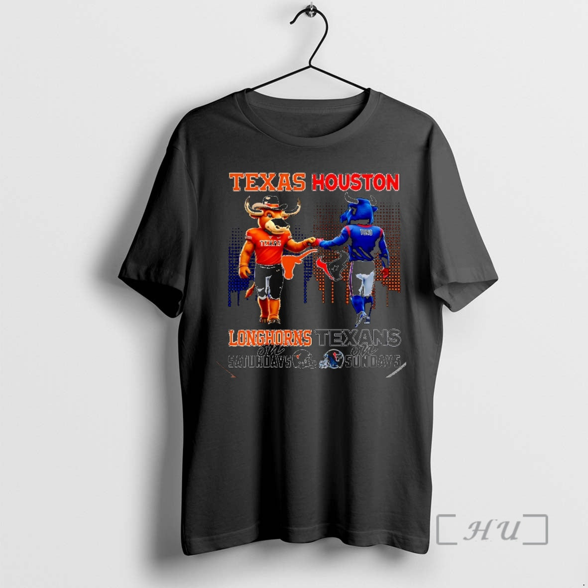 Officials Texas Longhorns On Saturdays Vs Houston - Adult & Kids T-Shirts, Sweatshirts & Hoodies apparel design preview 1