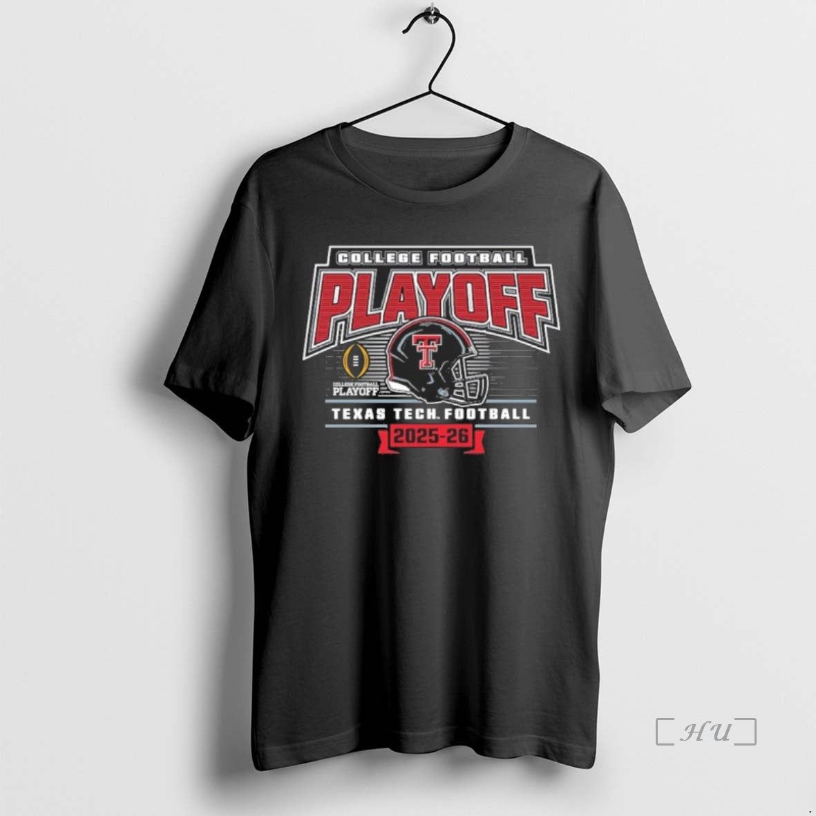 Officials Texas Tech Football 2025 College Playoff - Adult & Kids T-Shirts, Sweatshirts & Hoodies apparel design preview 1