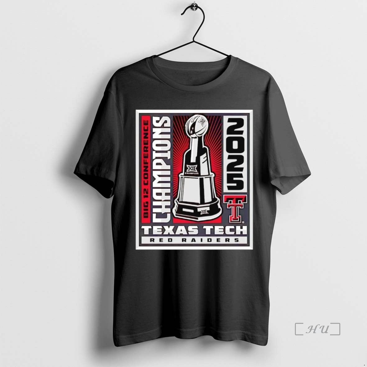 Officials Texas Tech Red Raiders 2025 Big 12 - Adult & Kids T-Shirts, Sweatshirts & Hoodies apparel design preview 1