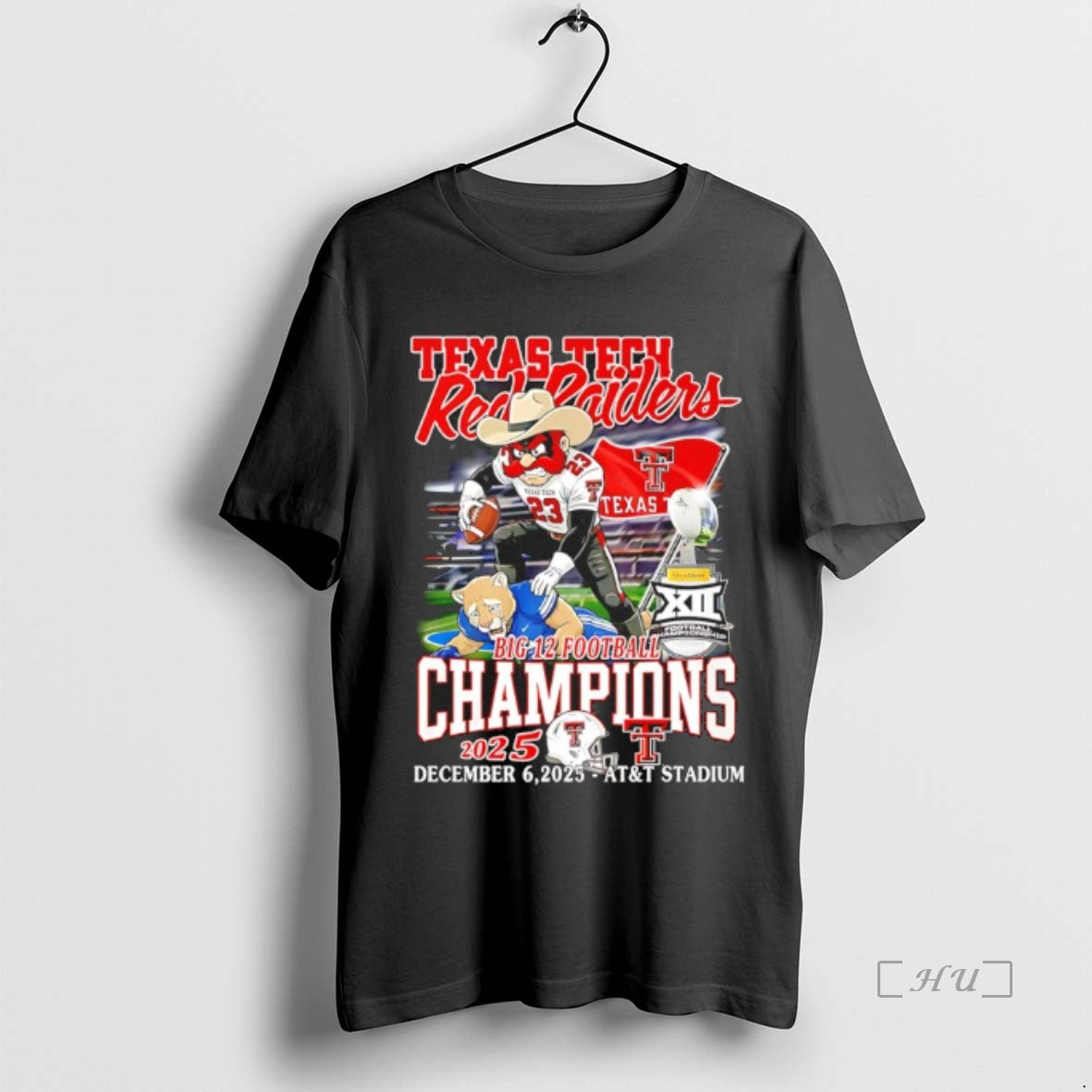 Officials Texas Tech Red Raiders Football Big 12 - Adult & Kids T-Shirts, Sweatshirts & Hoodies apparel design preview 1