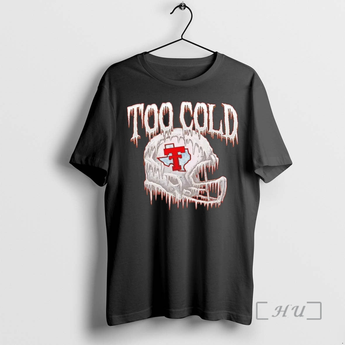 Officials Texas Tech Red Raiders Helmet Too Cold - Adult & Kids T-Shirts, Sweatshirts & Hoodies apparel design preview 1