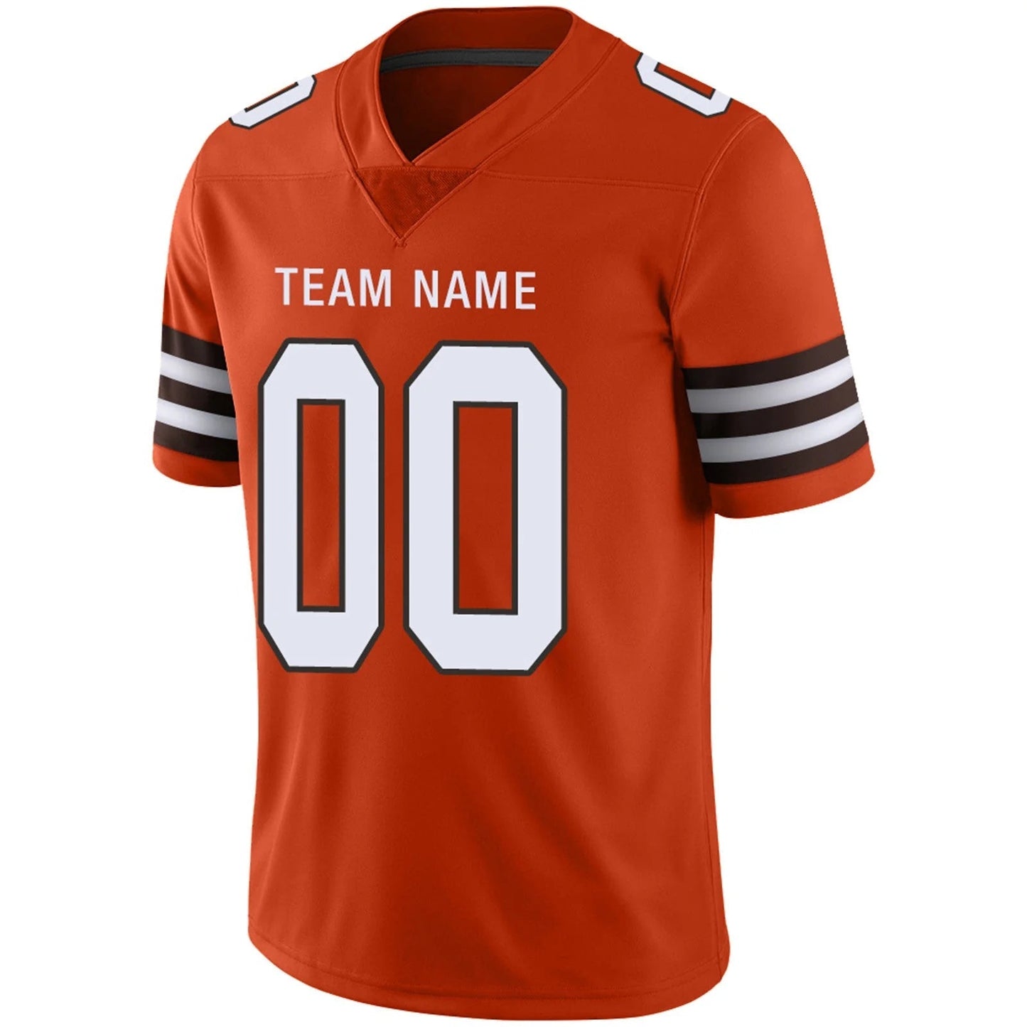 Custom C.Browns Orange Personalized Design Your Own Name and Number for Men Women Youth Jerseys football jersey product view 3
