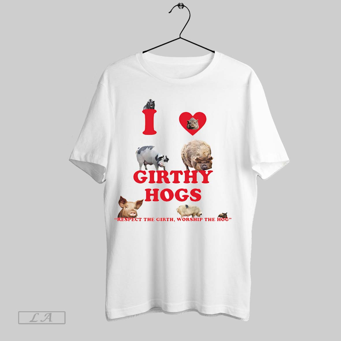 Original I Love Girthy Hogs - Adult & Kids T-Shirts, Sweatshirts & Hoodies apparel design preview 1