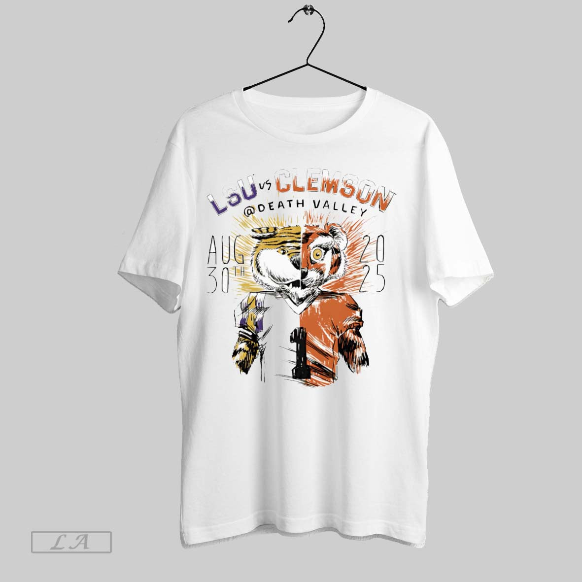 Original Lsu Vs Clemson Game Day 2025 - Adult & Kids T-Shirts, Sweatshirts & Hoodies apparel design preview 1