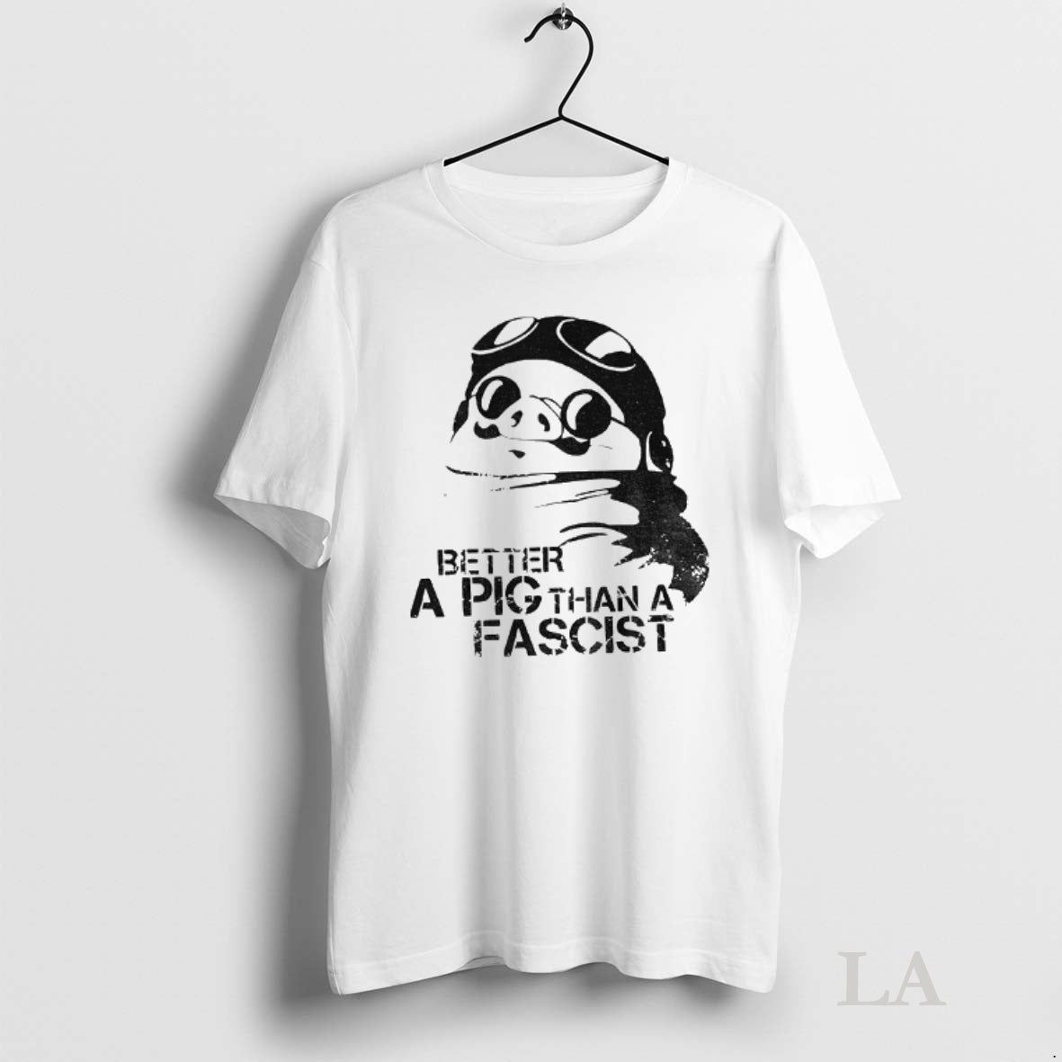 Original Porco Rosso Better A Pig Than Fascist - Adult & Kids T-Shirts, Sweatshirts & Hoodies apparel design preview 1