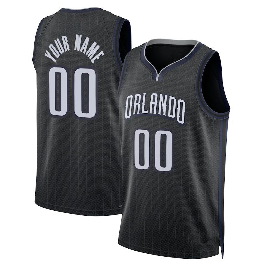 Custom O.Magic Unisex 2022-23 Swingman Jersey City Edition Black Stitched Basketball Jersey basketball jersey product view 1