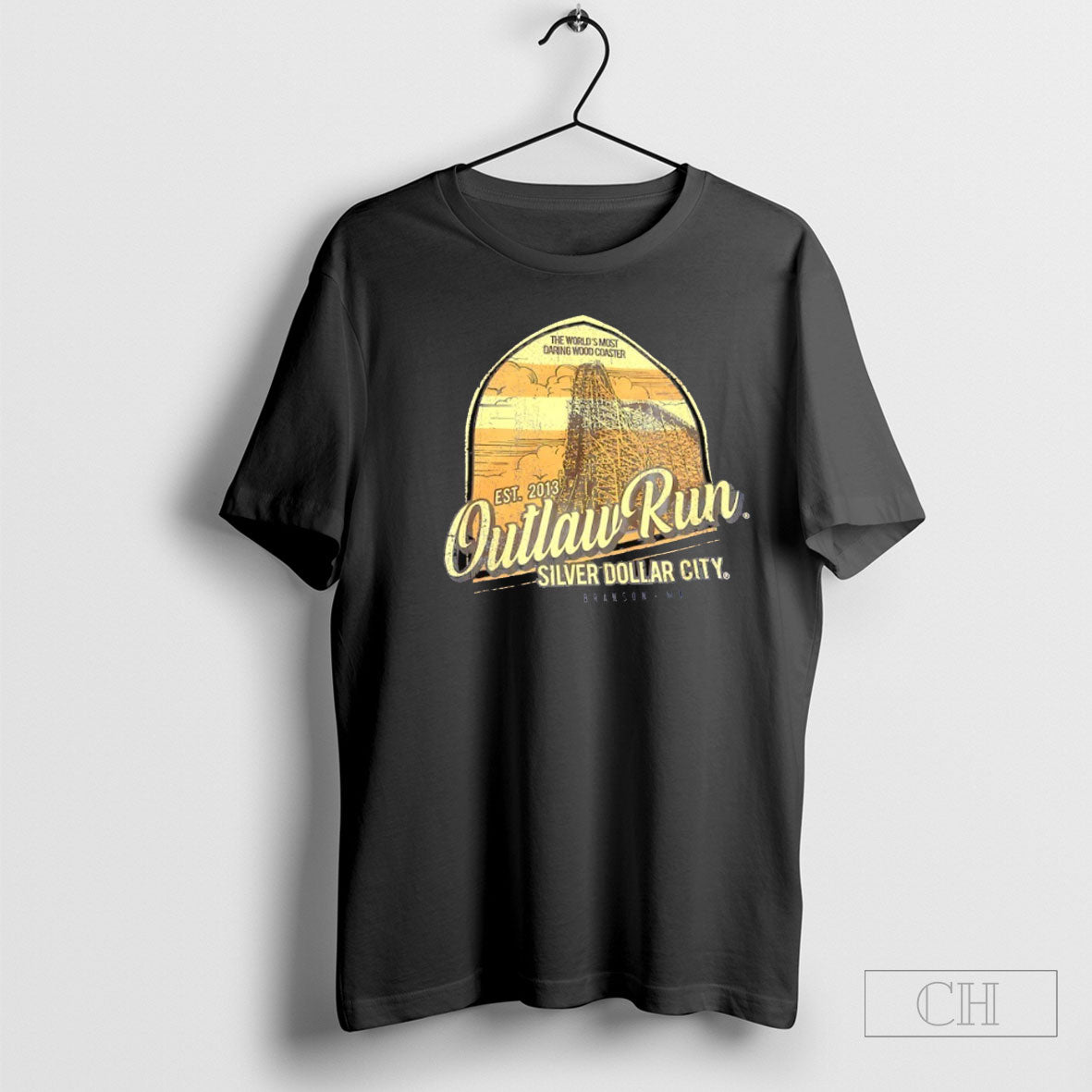 Outlaw Run Silver Dollar City Est 2013 - Adult & Kids T-Shirts, Sweatshirts & Hoodies apparel design preview 1