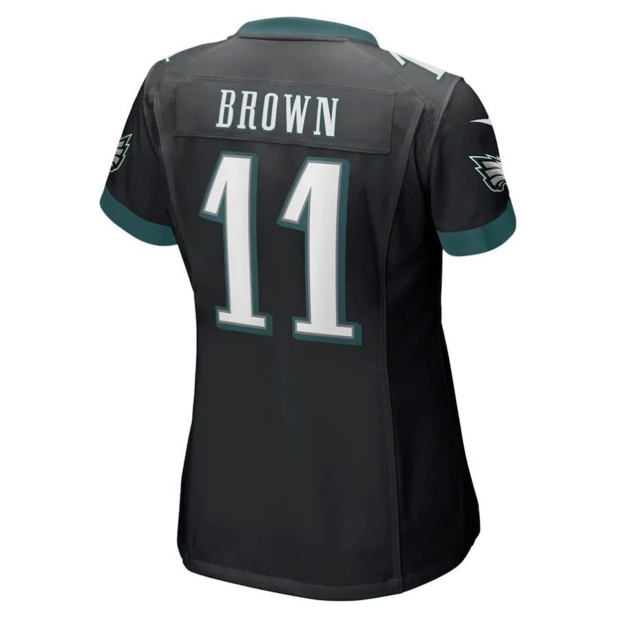 P.Eagles #11 A.J. Brown Black Player Game Jersey Stitched American Football Jerseys football jersey product view 1