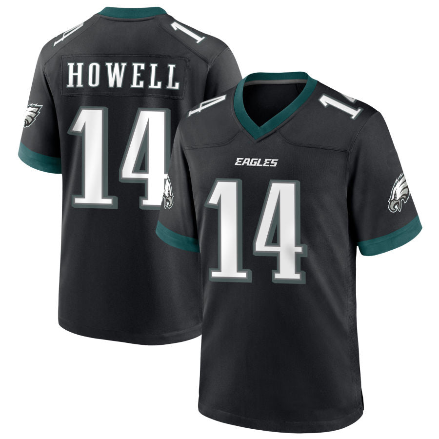P.Eagles #14 Sam Howell Player Black Home Game Football Jerseys football jersey product view 1