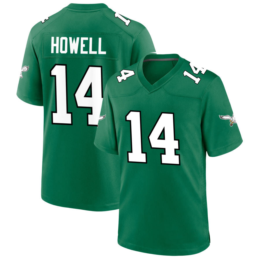 P.Eagles #14 Sam Howell Player Kelly Green Game Football Jerseys football jersey product view 1