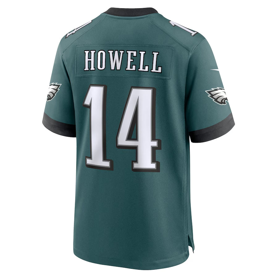 P.Eagles #14 Sam Howell Player Midnight Green Home Game Football Jerseys football jersey product view 1